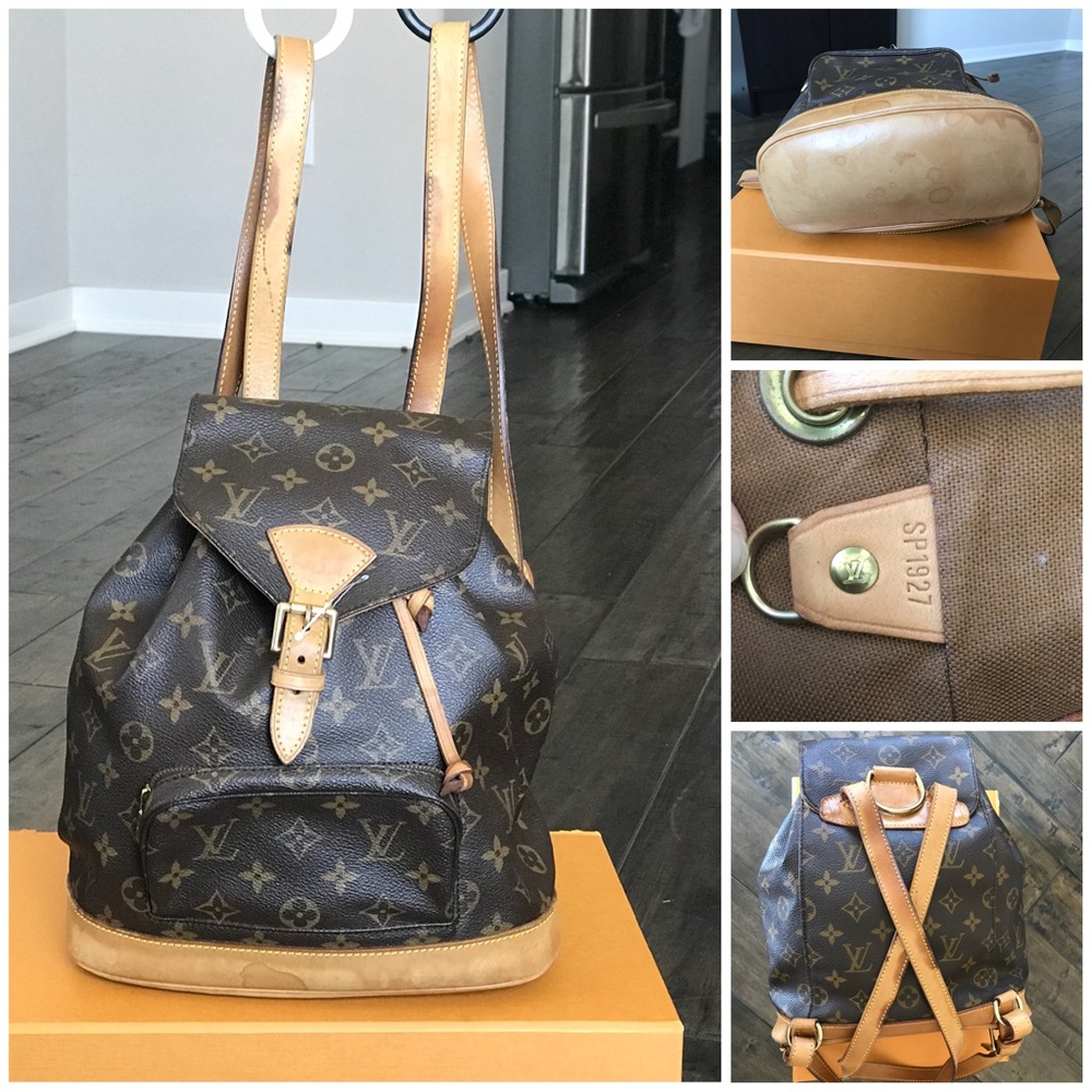 💯 Authentic Louis Vuitton Montsouris MM backpack - Picture 1 of 7